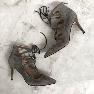 VINCE CAMUTO Suede Gladiator Heels